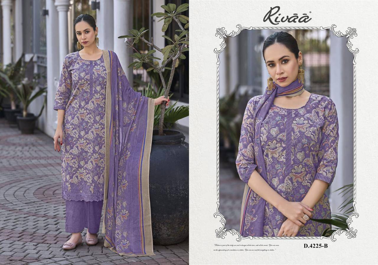 MEHAR By Rivaa 4225 Series Beautiful Pakistani Suits Colorful Stylish Fancy Casual Wear Lawn Digital Print Dresses At Wholesale Price